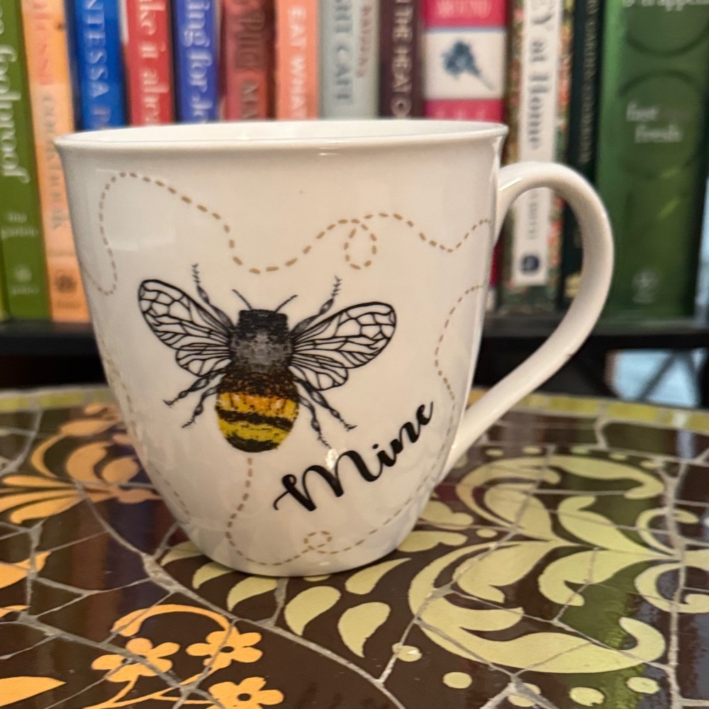 “Bee Mine” Design Ceramic White Mug